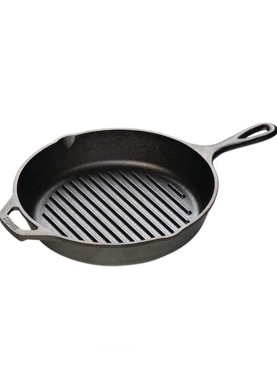Other - Cast Iron Grill Skillet - Black